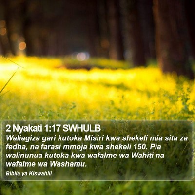 2 Nyakati 1:17 SWHULB Bible Verse Image