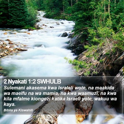 2 Nyakati 1:2 SWHULB Bible Verse Image