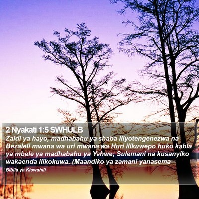2 Nyakati 1:5 SWHULB Bible Verse Image
