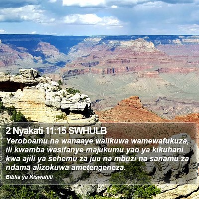 2 Nyakati 11:15 SWHULB Bible Verse Image
