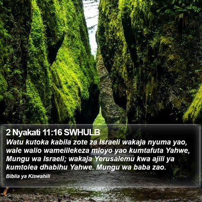 2 Nyakati 11:16 SWHULB Bible Verse Image