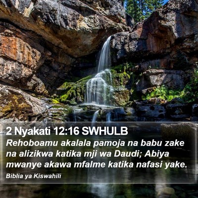 2 Nyakati 12:16 SWHULB Bible Verse Image