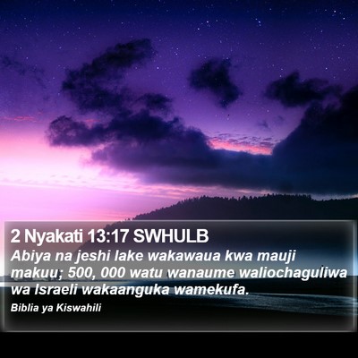 2 Nyakati 13:17 SWHULB Bible Verse Image