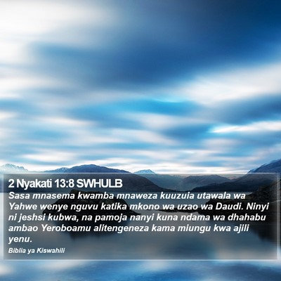 2 Nyakati 13:8 SWHULB Bible Verse Image