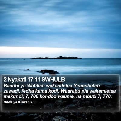 2 Nyakati 17:11 SWHULB Bible Verse Image