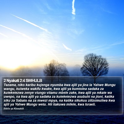 2 Nyakati 2:4 SWHULB Bible Verse Image