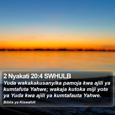 2 Nyakati 20:4 SWHULB Bible Verse Image