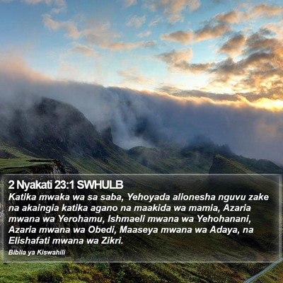 2 Nyakati 23:1 SWHULB Bible Verse Image