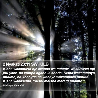 2 Nyakati 23:11 SWHULB Bible Verse Image