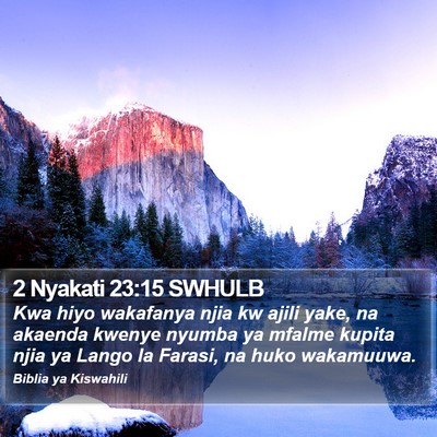 2 Nyakati 23:15 SWHULB Bible Verse Image