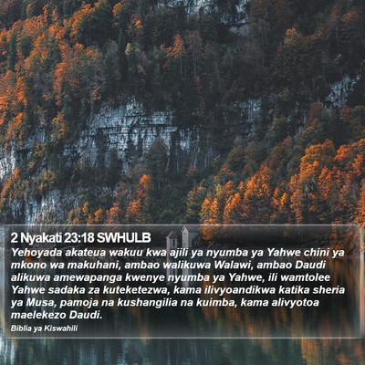 2 Nyakati 23:18 SWHULB Bible Verse Image