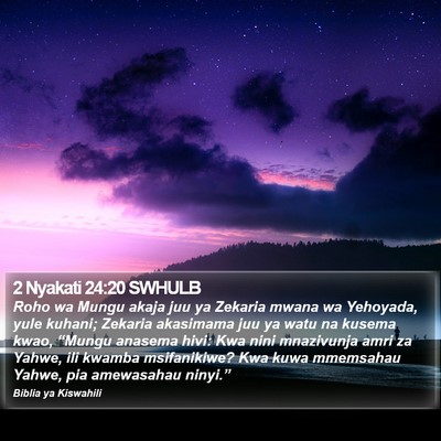 2 Nyakati 24:20 SWHULB Bible Verse Image