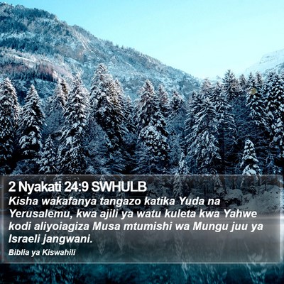2 Nyakati 24:9 SWHULB Bible Verse Image