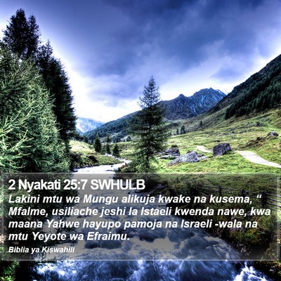 2 Nyakati 25:7 SWHULB Bible Verse Image