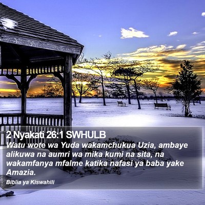 2 Nyakati 26:1 SWHULB Bible Verse Image