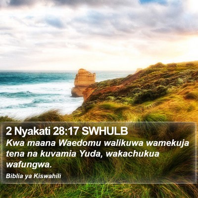 2 Nyakati 28:17 SWHULB Bible Verse Image
