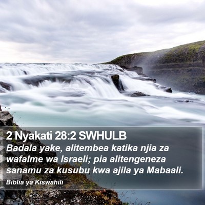 2 Nyakati 28:2 SWHULB Bible Verse Image