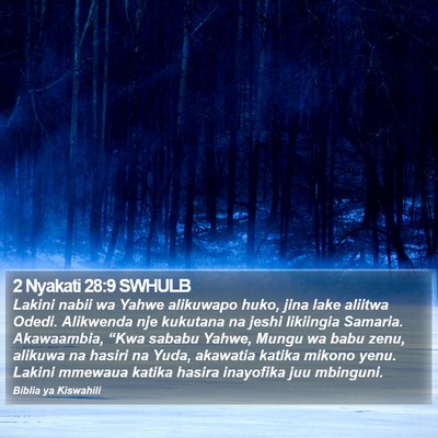 2 Nyakati 28:9 SWHULB Bible Verse Image
