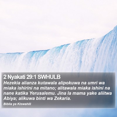 2 Nyakati 29:1 SWHULB Bible Verse Image