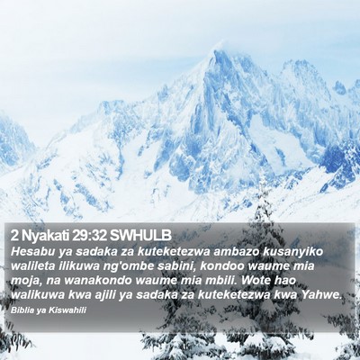 2 Nyakati 29:32 SWHULB Bible Verse Image