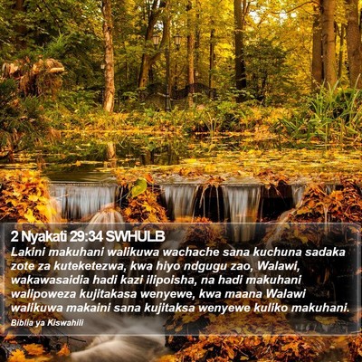 2 Nyakati 29:34 SWHULB Bible Verse Image