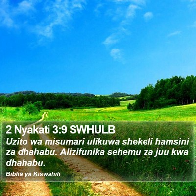 2 Nyakati 3:9 SWHULB Bible Verse Image
