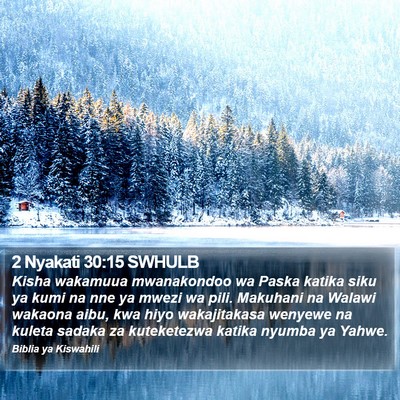 2 Nyakati 30:15 SWHULB Bible Verse Image
