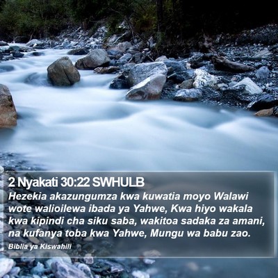 2 Nyakati 30:22 SWHULB Bible Verse Image