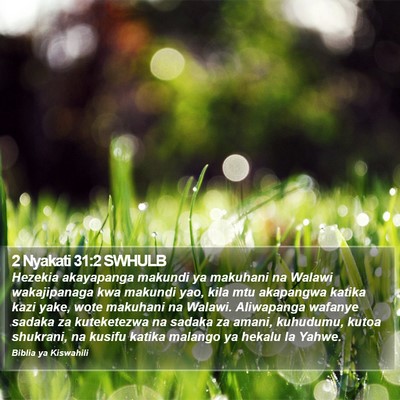 2 Nyakati 31:2 SWHULB Bible Verse Image