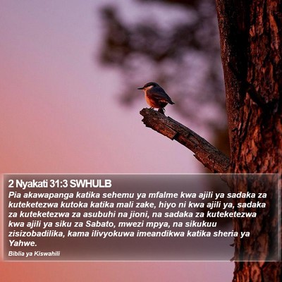 2 Nyakati 31:3 SWHULB Bible Verse Image