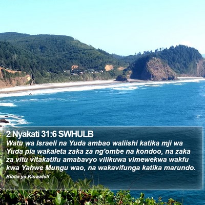 2 Nyakati 31:6 SWHULB Bible Verse Image