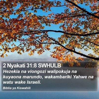 2 Nyakati 31:8 SWHULB Bible Verse Image