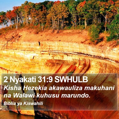 2 Nyakati 31:9 SWHULB Bible Verse Image