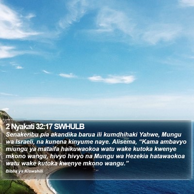 2 Nyakati 32:17 SWHULB Bible Verse Image