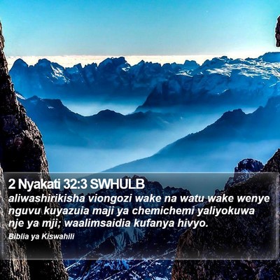 2 Nyakati 32:3 SWHULB Bible Verse Image
