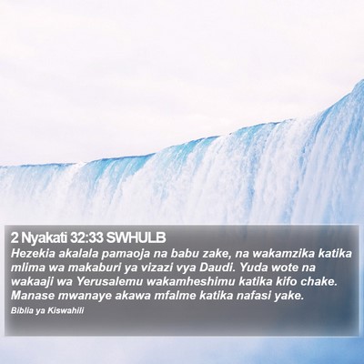 2 Nyakati 32:33 SWHULB Bible Verse Image