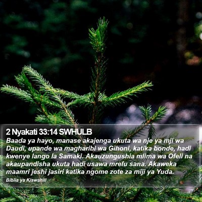 2 Nyakati 33:14 SWHULB Bible Verse Image
