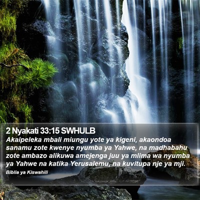 2 Nyakati 33:15 SWHULB Bible Verse Image