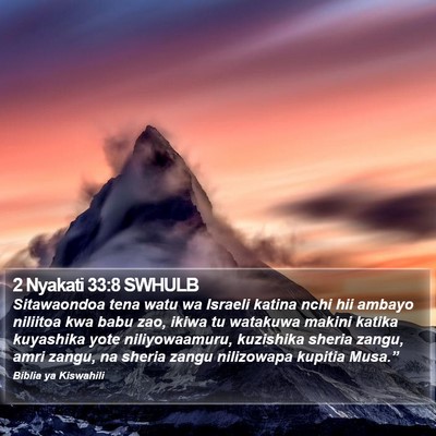 2 Nyakati 33:8 SWHULB Bible Verse Image