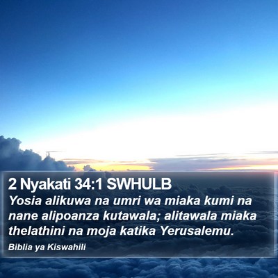 2 Nyakati 34:1 SWHULB Bible Verse Image