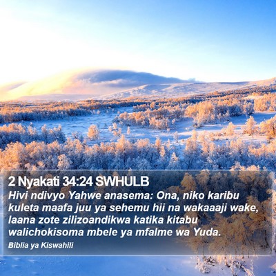 2 Nyakati 34:24 SWHULB Bible Verse Image