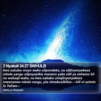 2 Nyakati 34:27 SWHULB Bible Verse Image