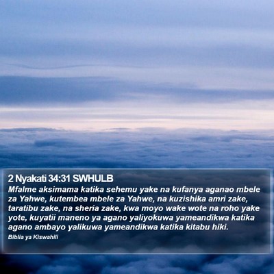 2 Nyakati 34:31 SWHULB Bible Verse Image