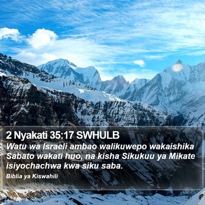 2 Nyakati 35:17 SWHULB Bible Verse Image