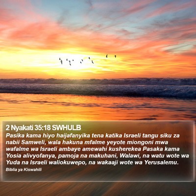 2 Nyakati 35:18 SWHULB Bible Verse Image