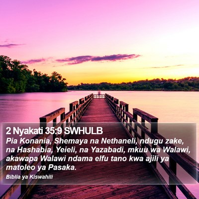 2 Nyakati 35:9 SWHULB Bible Verse Image