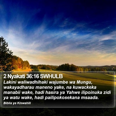 2 Nyakati 36:16 SWHULB Bible Verse Image