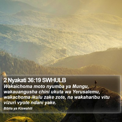 2 Nyakati 36:19 SWHULB Bible Verse Image