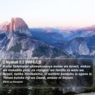 2 Nyakati 5:2 SWHULB Bible Verse Image