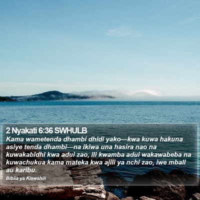 2 Nyakati 6:36 SWHULB Bible Verse Image